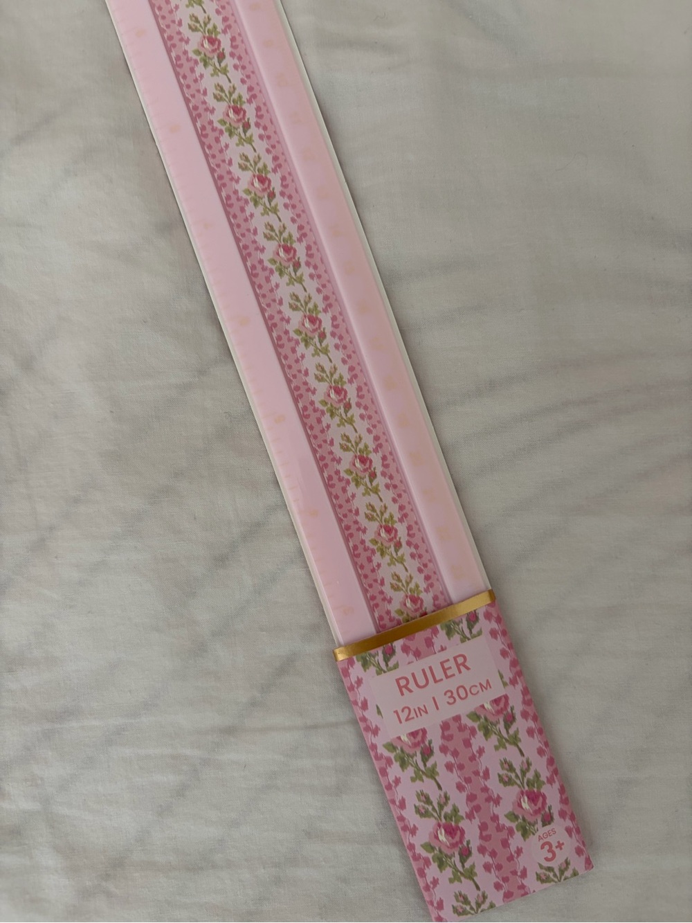 LoveShackFancy Pink Floral Ruler - Picture 2 of 3